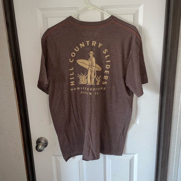Howler Brothers Brown Short Sleeve Tee - Picture 2 of 4